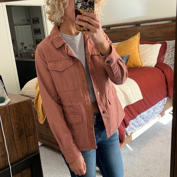 a.n.a Jackets & Blazers - Light Pink Jean Jacket